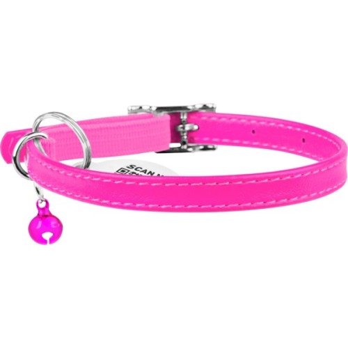 Нашийник для тварин WAUDOG Glamour з QR паспортом Д 17-20 см рожевий (32757)