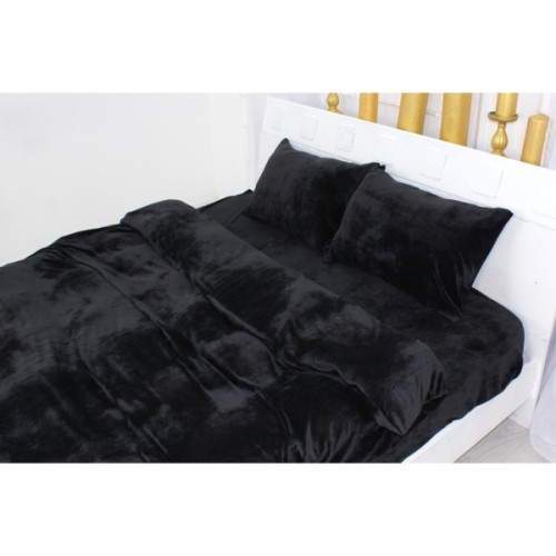 Постільна білизна MirSon Велюр Winter Frost 28-0007 Black Velvet Односпальний (2200004000305)