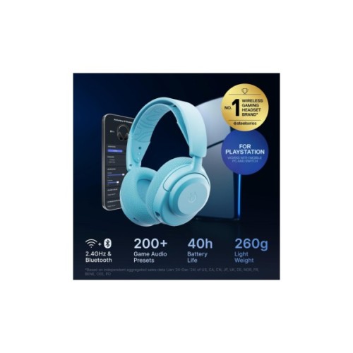 Навушники SteelSeries Arctis Nova 3P Wireless MultiPlatform Aqua (61688)