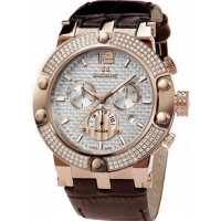 Наручний годинник Seculus 4490.2.503 white, pvd-r stones, brown leather