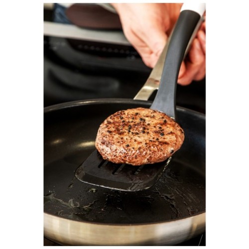 Лопатка кухонна KitchenAid Coreline з прорізами, 35,6 см, кремовий (KAG002OHACE)