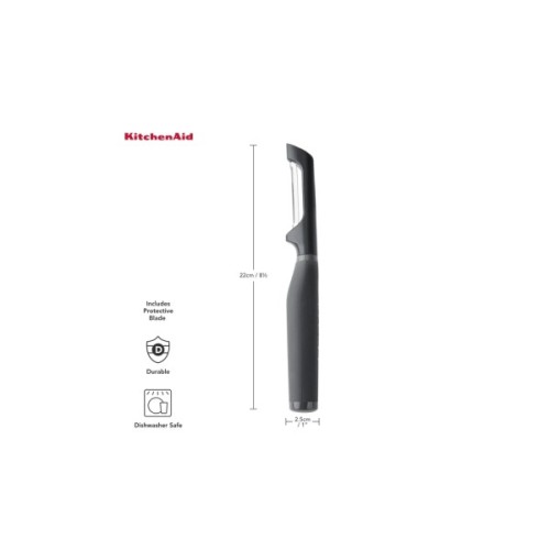 Овочечистка KitchenAid Coreline, вертикальна 22 см, сірий (KAS112OHCGG)