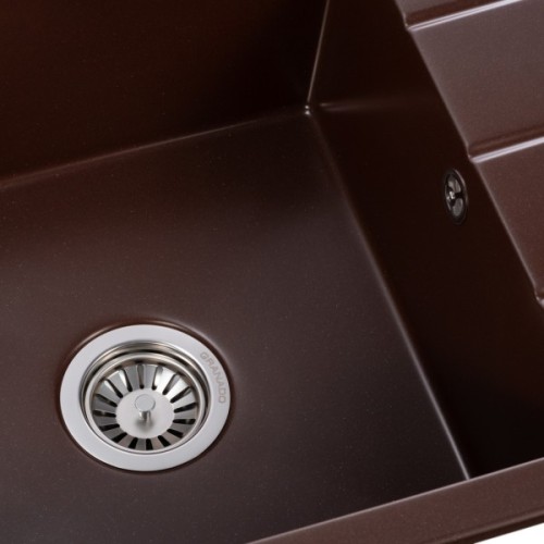 Мийка кухонна GRANADO NAVIA marron з сифоном (775*495mm.) (gr3806)