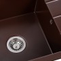 Мийка кухонна GRANADO NAVIA marron з сифоном (775*495mm.) (gr3806)