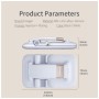 Підставка до планшета та телефона Knight Foldable Desk Mobile Phone Holder Stand (Plastic) White Essager (EZJZM-QSSJ02)