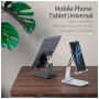 Підставка до планшета та телефона Knight Foldable Desk Mobile Phone Holder Stand (Plastic) White Essager (EZJZM-QSSJ02)