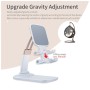 Підставка до планшета та телефона Knight Foldable Desk Mobile Phone Holder Stand (Plastic) White Essager (EZJZM-QSSJ02)