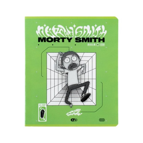 Зошит Kite Rick and Morty 48 аркушів, клітинка (RM24-259)