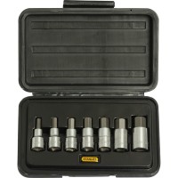 Набір торцевих головок Stanley торцевих 1/2", 7 шт., з шестигранними бітами (1-89-099)