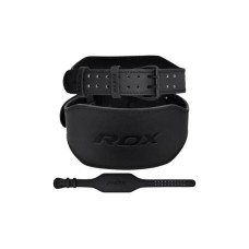 Атлетичний пояс RDX 6 шкіряний Full Black L (WBS-6FB-L) Атлетичний пояс RDX 6 шкіряний Full Black L (WBS-6FB-L)
