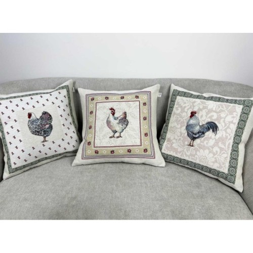 Наволочка Прованс декоративна Сіра курочка 45х45 (026001)