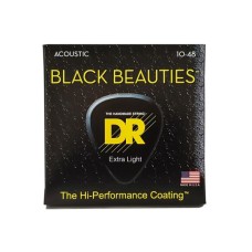 Струни для гітари DR Strings Black Beauties Acoustic - Extra Light (10-48) (BKA-10)