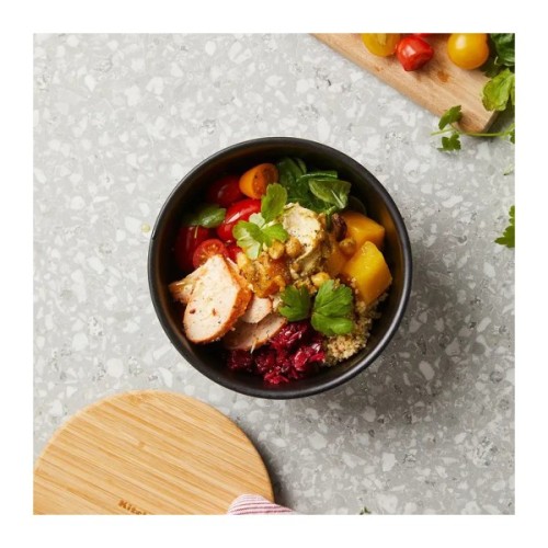 Миска KitchenAid Matte Oven-to-table з чорного керамограніту з кришкою (CC004972-001)