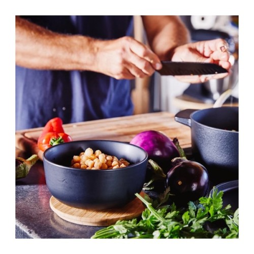 Миска KitchenAid Matte Oven-to-table з чорного керамограніту з кришкою (CC004972-001)