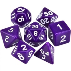 Набір кубиків для настільних ігор Games 7 Days Opaque 7 Dice Set - Dark purple (g7dopaq09)