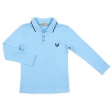 Кофта дитяча A-Yugi поло з довгим рукавом (6008-164B-blue)