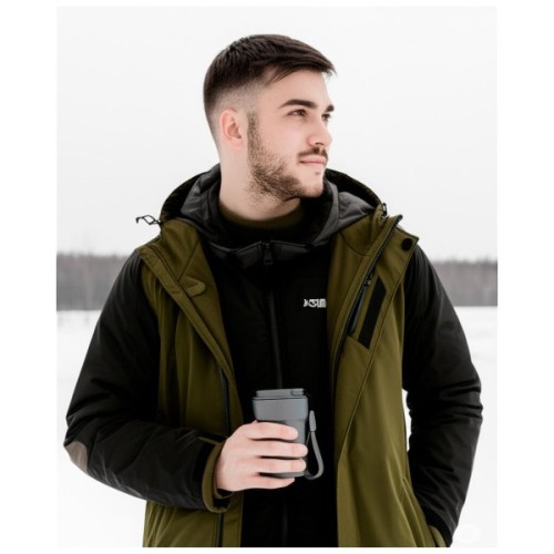 Термокружка Line Art Comfy 380 мл сірий (60022222LA-07)