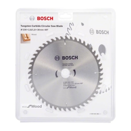 Диск пильний Bosch пиляльний Eco for Wood 230x30-48T (2.608.644.382)