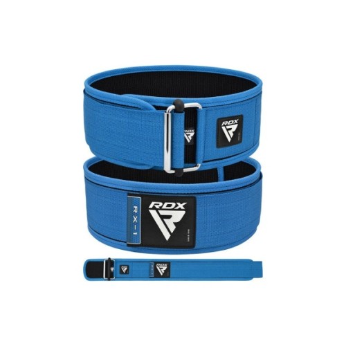 Атлетичний пояс RDX RX1 Weight Lifting Belt Blue XL (WBS-RX1U-XL)