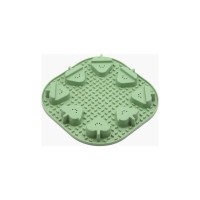 Універсальний посуд для тварин Fiboo Snoopy + fibnoose килимок для злизування ласощів і їжі з елементами гри, зелений (FIB0264)