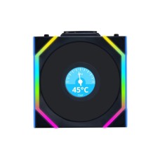 Кулер до корпусу Lian Li Uni Fan SL WIRELESS LCD Reverse, 120-1 (G99.12RSLLCD1W1B.00)