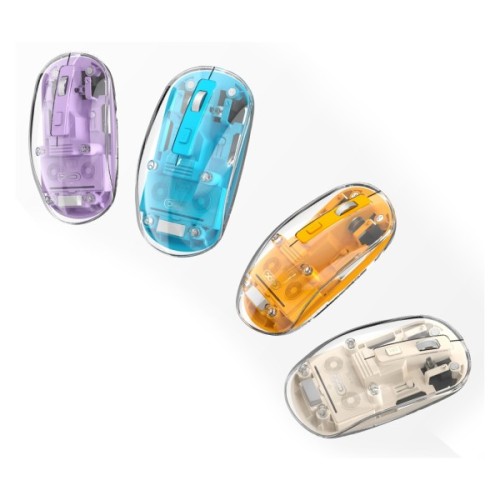 Мишка XO M12 Wireless Transparent/Blue (M12 Blue)