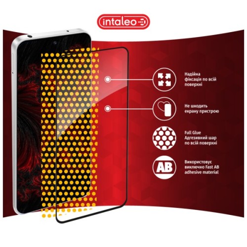Скло захисне Intaleo Full Glue Xiaomi Redmi Note 12R Black (1283126589805)