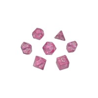 Набір кубиків для настільних ігор Games 7 Days Transparent 7 Dice Set - Pink (g7dtran12)