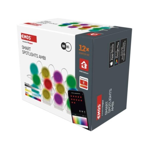 Світильник EMOS ZIW15CR 12шт. 255см, 7 Вт, RGBIC+CCT, WIFI (ZIW15CR)