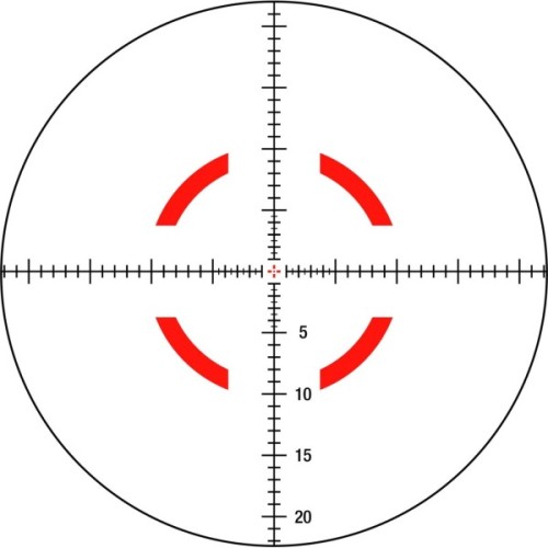 Оптичний приціл Trijicon VCOG 1-8x28 Red MRAD Crosshair (VC18-C-2400004)