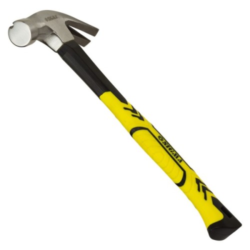 Молоток Sigma з цвяходером 450г фібергласова ручка (магніт) (4315011)