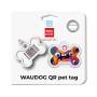 Адресник для тварин WAUDOG Smart ID з QR паспортом "Зубасті монстри", кістка 40х28 мм (231-4048)