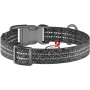 Нашийник для тварин WAUDOG Re-cotton з QR паспортом світловідбивний Ш 25 мм Д 37-58 см сірий (029411)