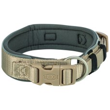 Нашийник для тварин Trixie Premium екстраширокий XS–S 27–35 см 25 мм пісочно-сірий (4053032677500)
