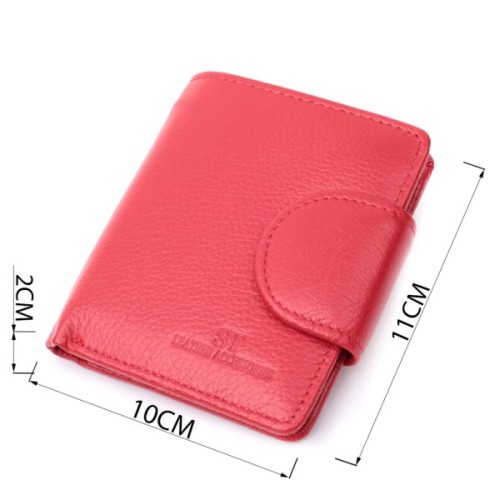 Гаманець ST Leather З натуральної шкіри Червоний (22702)