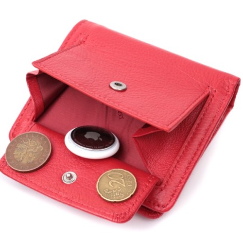 Гаманець ST Leather З натуральної шкіри Червоний (22702)