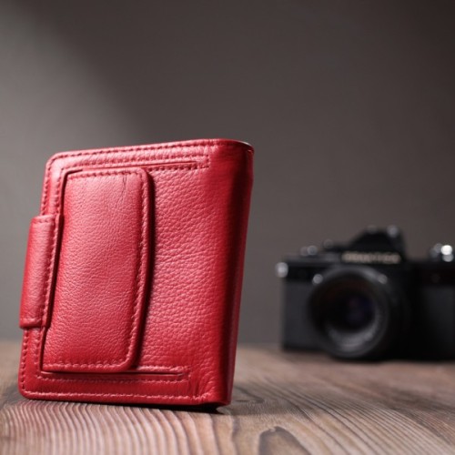 Гаманець ST Leather З натуральної шкіри Червоний (22702)