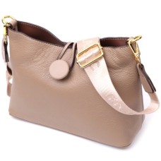 Сумка Vintage З натуральної шкіри Бежева (22320)