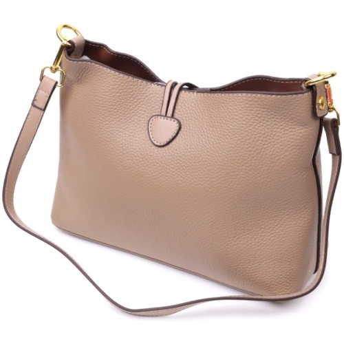 Сумка Vintage З натуральної шкіри Бежева (22320)