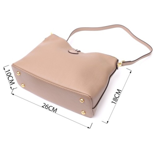 Сумка Vintage З натуральної шкіри Бежева (22320)