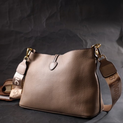 Сумка Vintage З натуральної шкіри Бежева (22320)