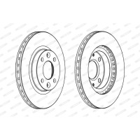 Гальмівний диск FERODO DDF2327C