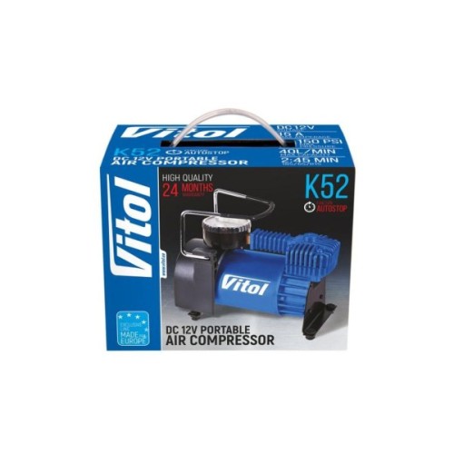 Автомобільний компресор VITOL K-52 150psi/15Amp/40л (K-52)
