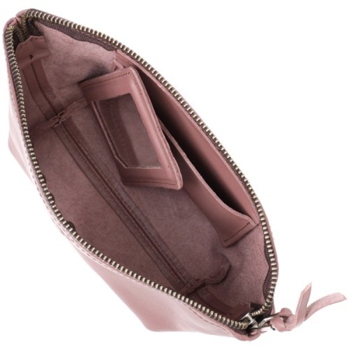 Косметичка Grande Pelle Шкіряна Пудрова (16793)