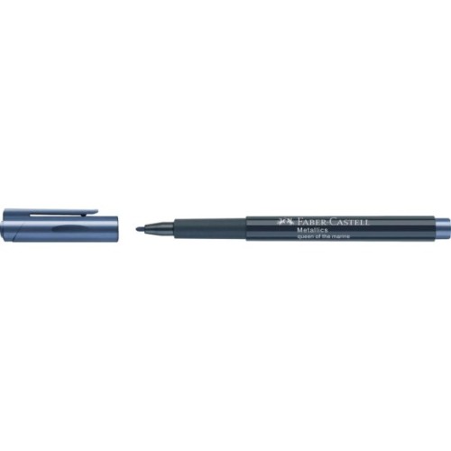 Маркер Faber-Castell металік для декору Metallics Marker Queen of the marine, M (1,5 мм), колір синій (32021)