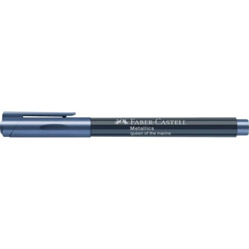 Маркер Faber-Castell металік для декору Metallics Marker Queen of the marine, M (1,5 мм), колір синій (32021)