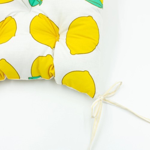 Подушка на стілець MirSon Бязь Принт 17-0531 Striped Lemon 40х50 см (2200006276883)