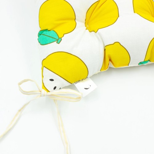 Подушка на стілець MirSon Бязь Принт 17-0531 Striped Lemon 40х50 см (2200006276883)