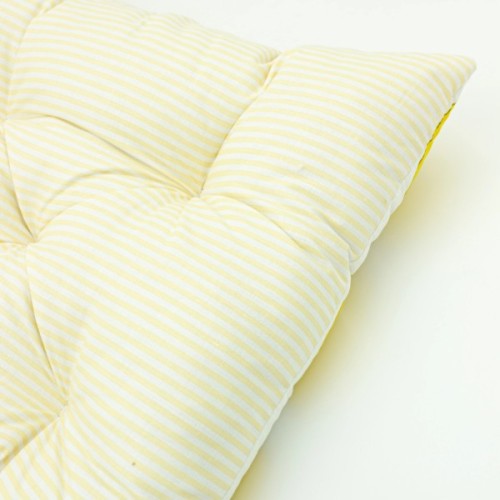 Подушка на стілець MirSon Бязь Принт 17-0531 Striped Lemon 40х50 см (2200006276883)