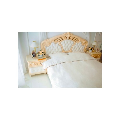 Постільна білизна MirSon Сатин Premium Corner Moko White 143x210x2 (2200001484528)